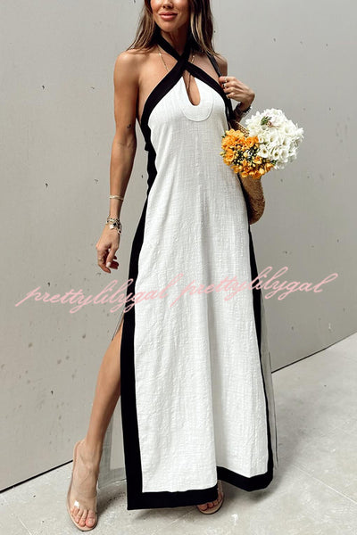 ● CITYBREEZE ● Halter Neck Dress - MELANGE GREY Z2677_STELLAHALTERMAXIDRESS_SP