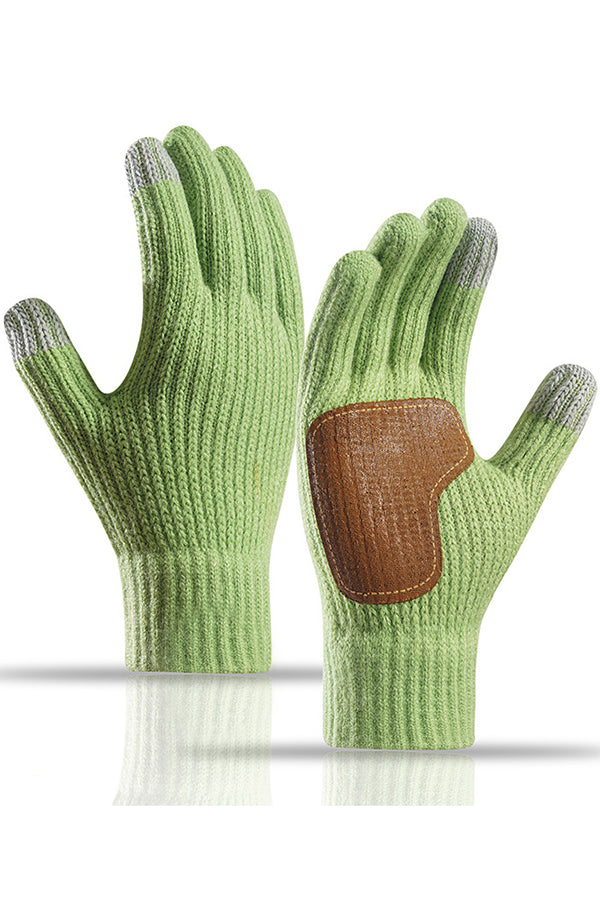 Outdoor Cycling Non-slip and Cold-proof Knitted Touchscreen Gloves