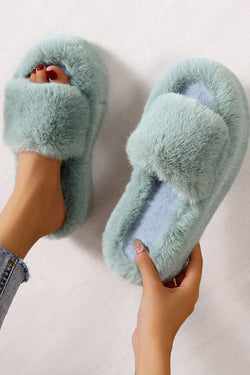 Casual Thick Sole Juwai Plush Slippers