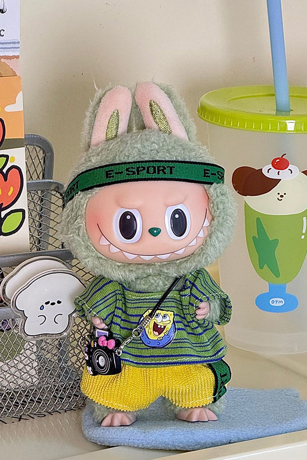 17cm LABUBU Replaceable Fun Multi-color Clothing Sets