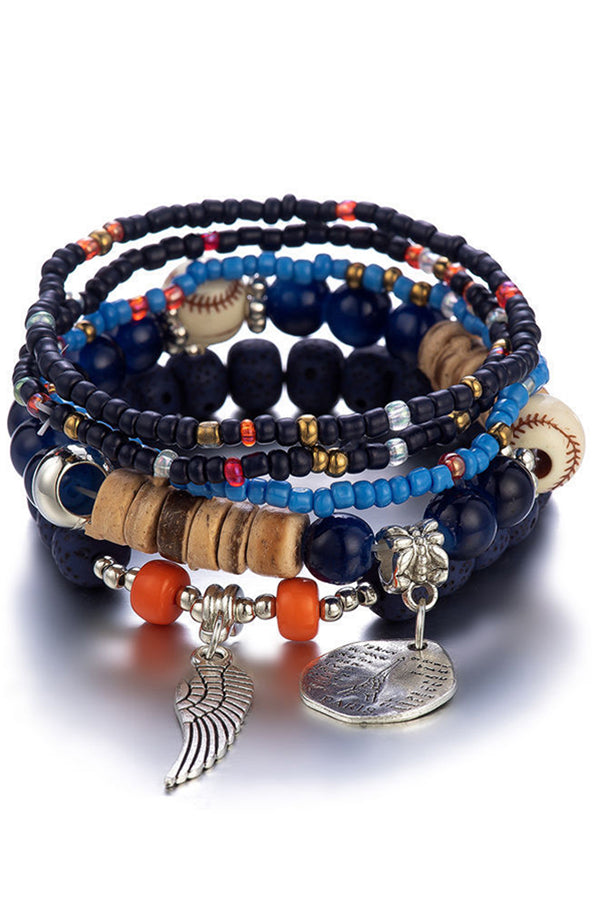 Stylish Bohemian Multi-Layer Elastic Beaded Bracelet