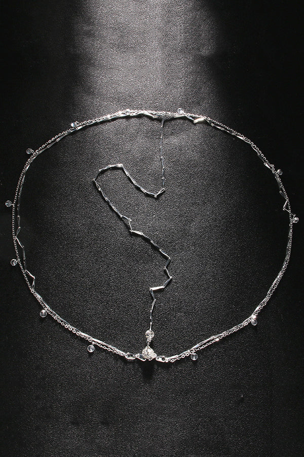 Simple Rhinestone Pendant Headdress