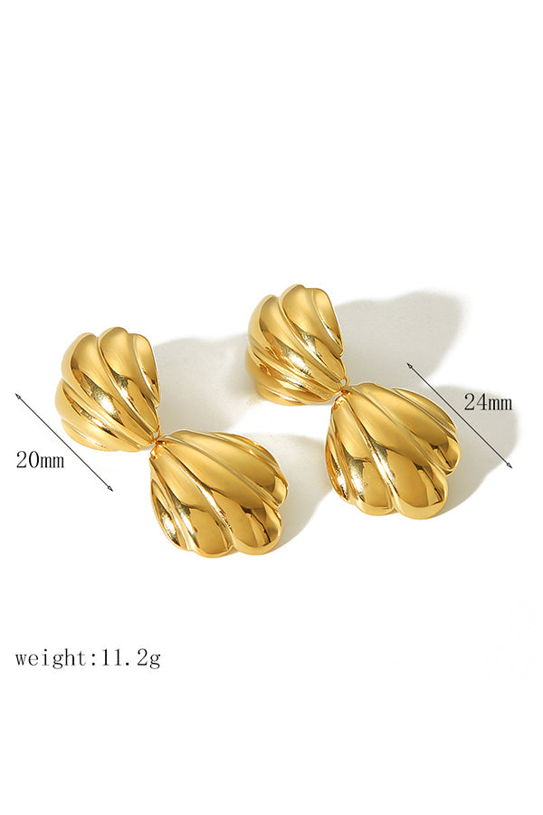 Shoreline Glow Seashell Drop Earrings