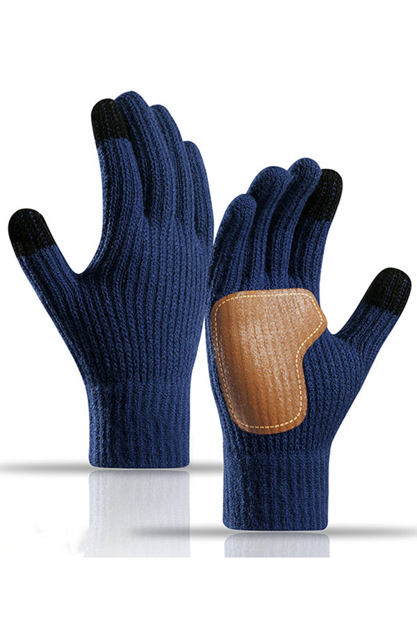 Outdoor Cycling Non-slip and Cold-proof Knitted Touchscreen Gloves