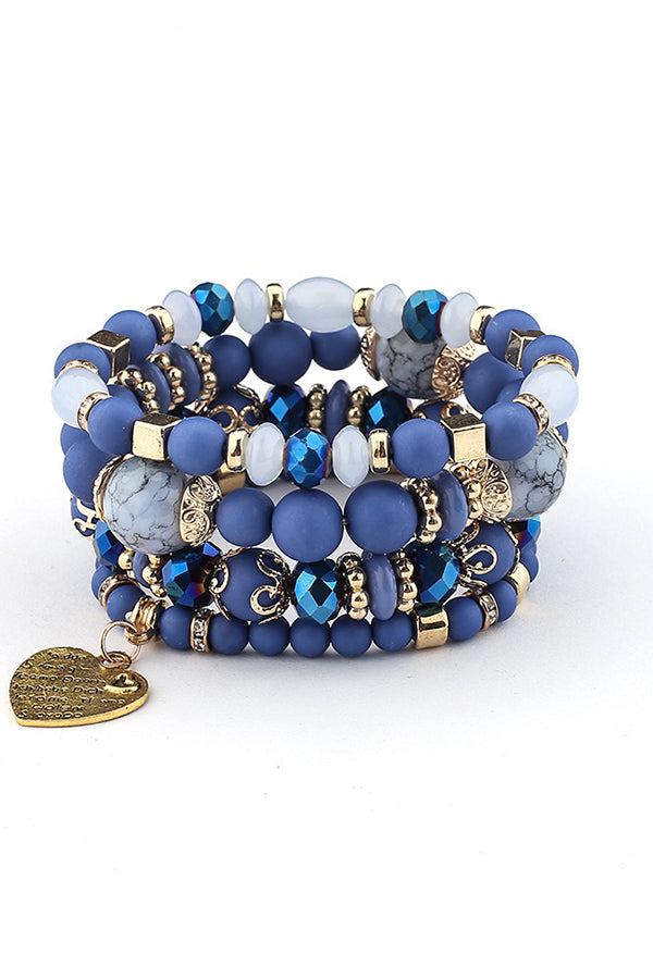 Stylish Bohemian Multi-Layer Crystal Beaded Bracelet