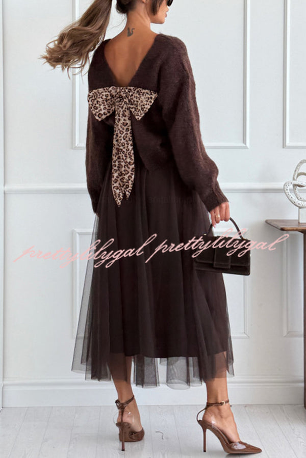 Gisella Tulle High-rise Elastic Waist Layered Flowy Midi Skirt