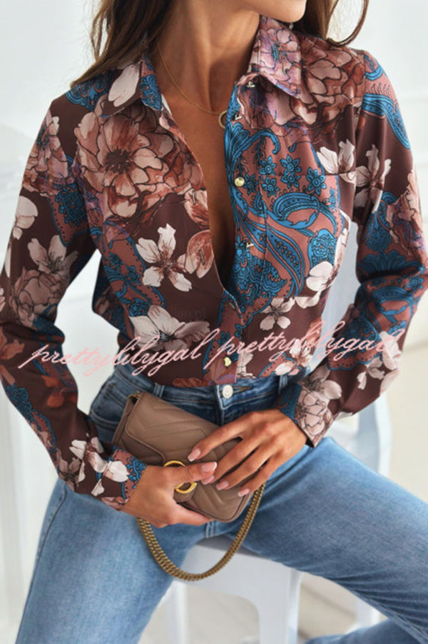 Fashion Printed Long Sleeve Casual Shirt