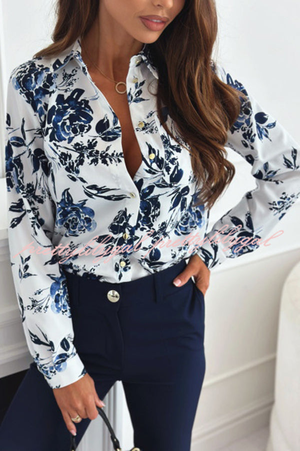 Fashion Printed Long Sleeve Casual Shirt