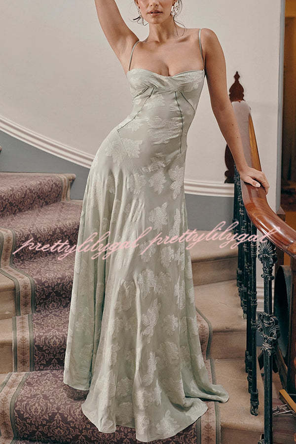 Fashion Sexy Suspenders See-through Holiday Slim Maxi Dress