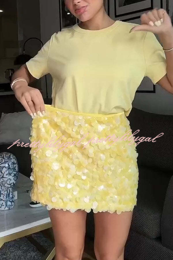 Fashion Sequin Sexy Slim Mini Skirt