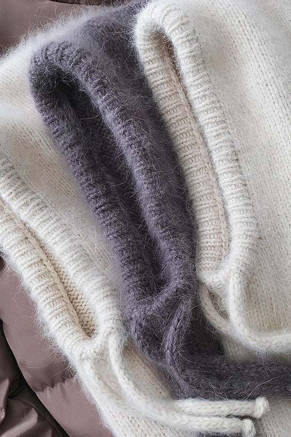 Stylish and Warm Neck Warmer One-piece Knitted Wool Hat