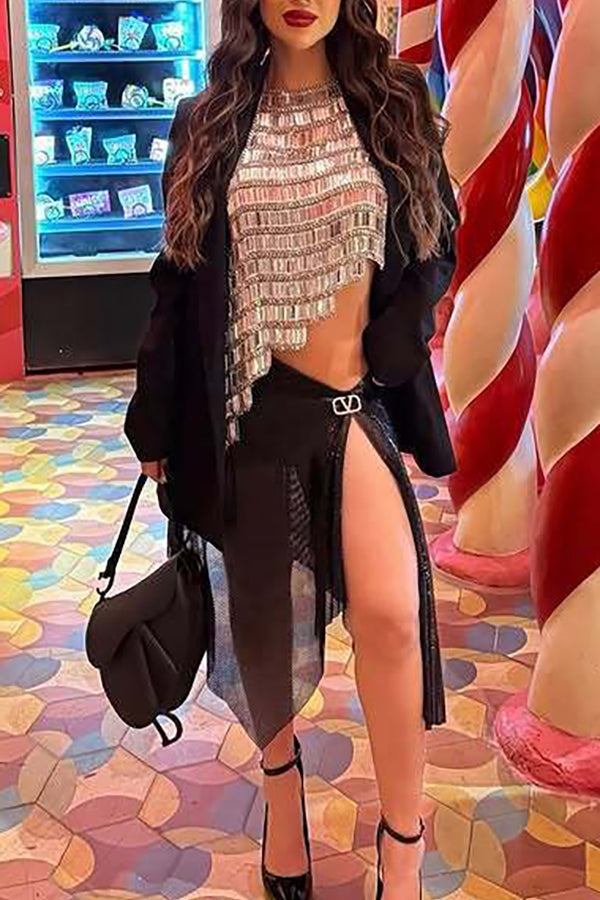 Dazzling Diamond Chain Alloy Body Chain