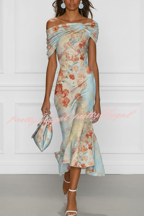 fishtail midi dress Vesper bengaline sleeveless square neck in pink Its plain design features a flattering square neckline and a fishtail hem Find Me Here Fishtail Midi
