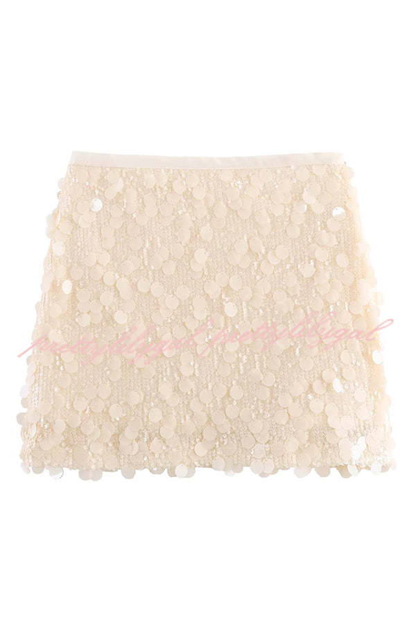 Fashion Sequin Sexy Slim Mini Skirt