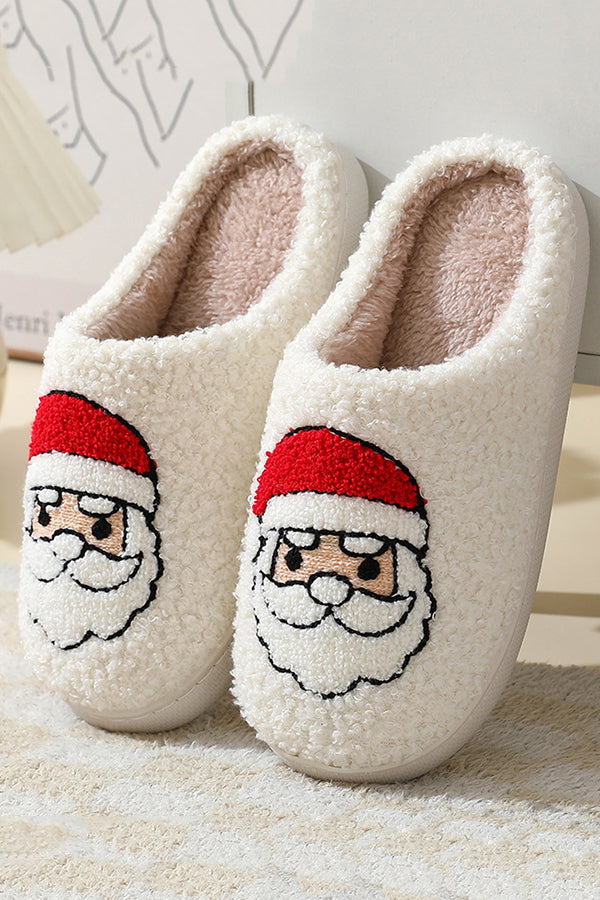 Christmas Cartoon Pattern Warm Cotton Slippers
