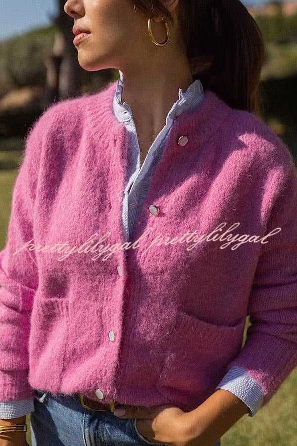 Falling for You Knit Long Sleeve Pocket Relaxed Cardigan