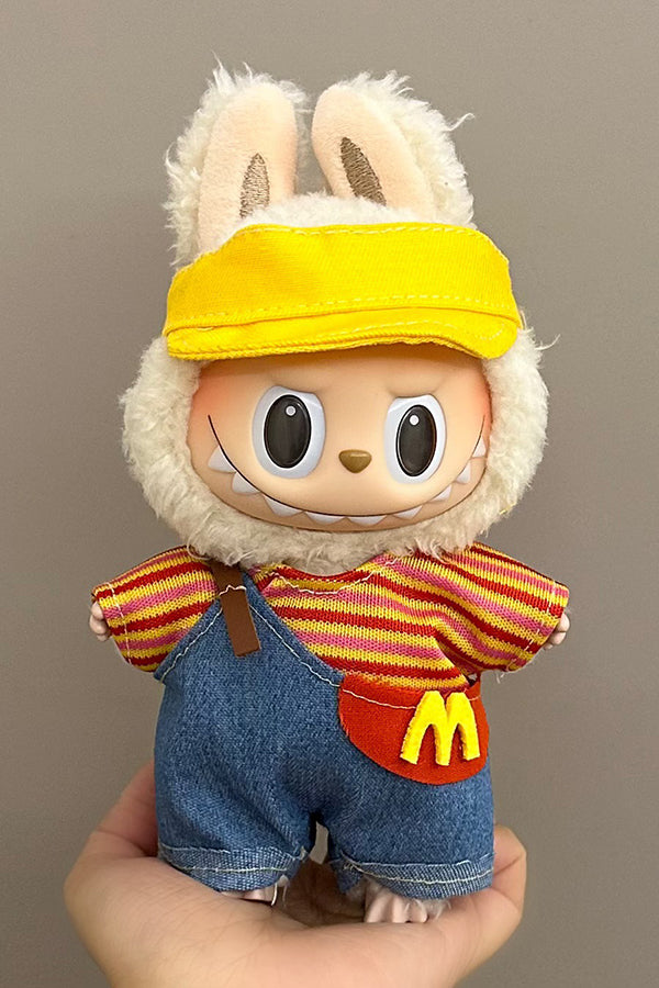 17cm LABUBU Replaceable Fun Multi-color Clothing Sets