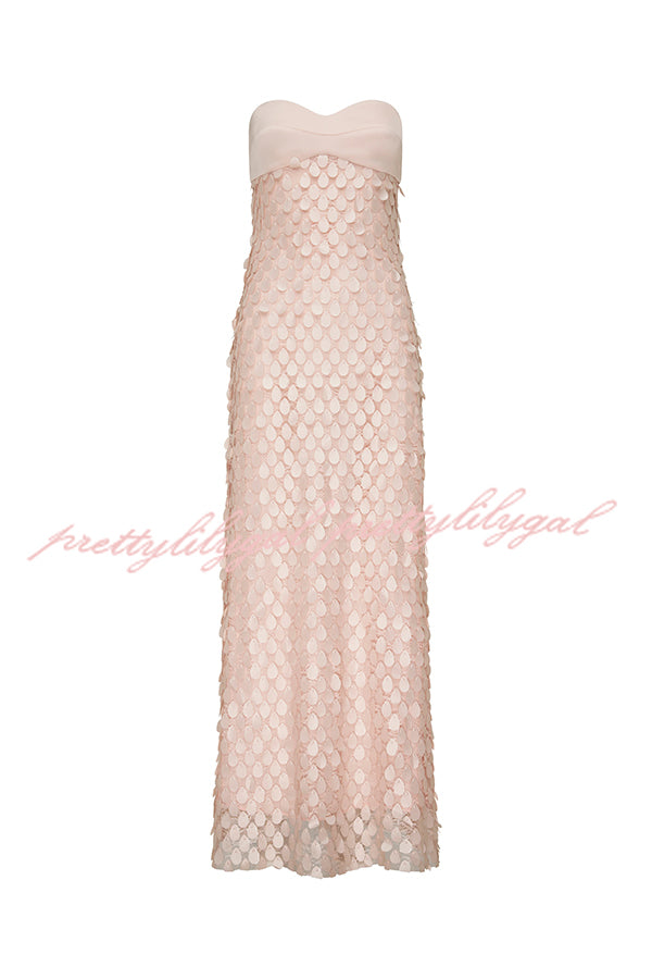 Fashionable Sequined Sexy Off-shoulder Backless Slim Maxi Dress
