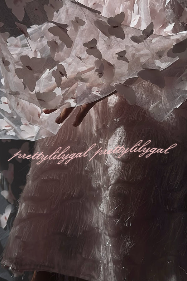 Stylish Backless Bow Elegant Butterfly Loose Mini Dress