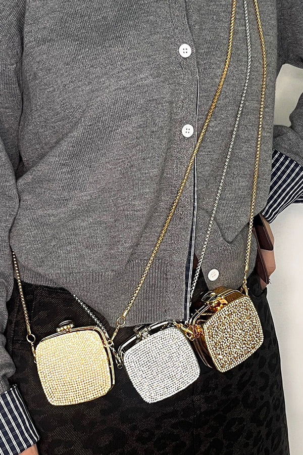 Fashionable and Personalized Diamond Mini Crossbody Bag