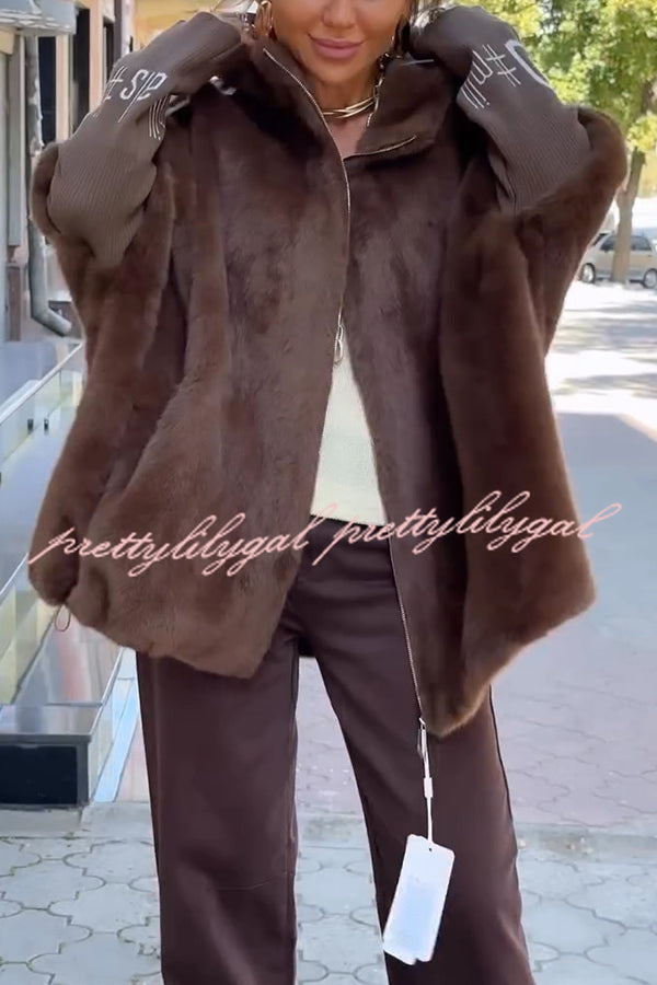 Fashion Sports Stripe Print and Ribbed Embroidered Long Sleeve Zipper Pocket Hooded Plush Coat