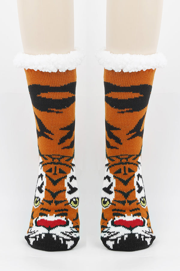 Cute Animal Thick Fleece Floor Socks