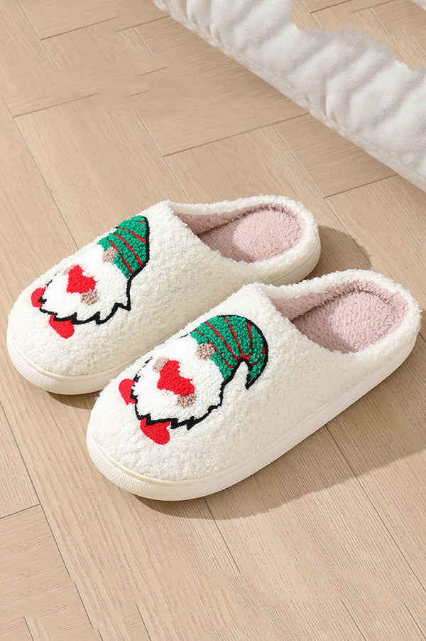 Christmas Cartoon Pattern Warm Cotton Slippers