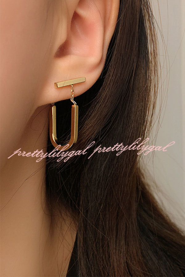 Gold Chain Link Earrings