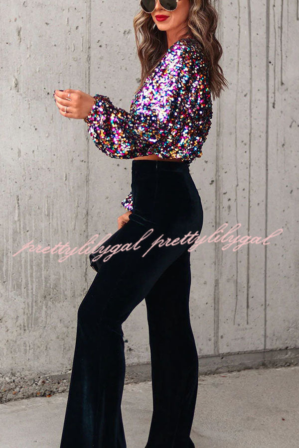 Dream Girl Sequin Crop Top