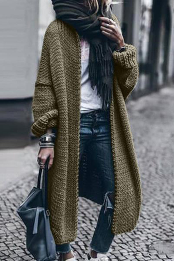 Long Sleeve Knitted Cardigan