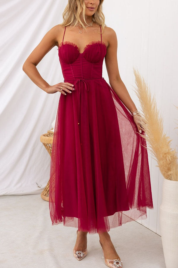 modern day princess chiffon dress Modern-day Princess Chiffon Suspenders Party Maxi Dress prettylilygal