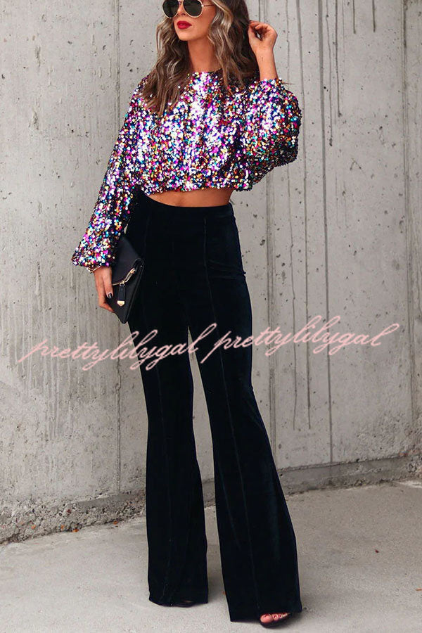 Dream Girl Sequin Crop Top