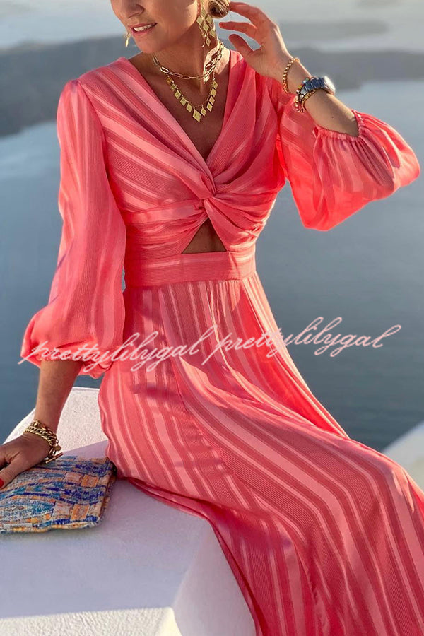 Enjoy The Sunshine Cross Front Maxi Dress