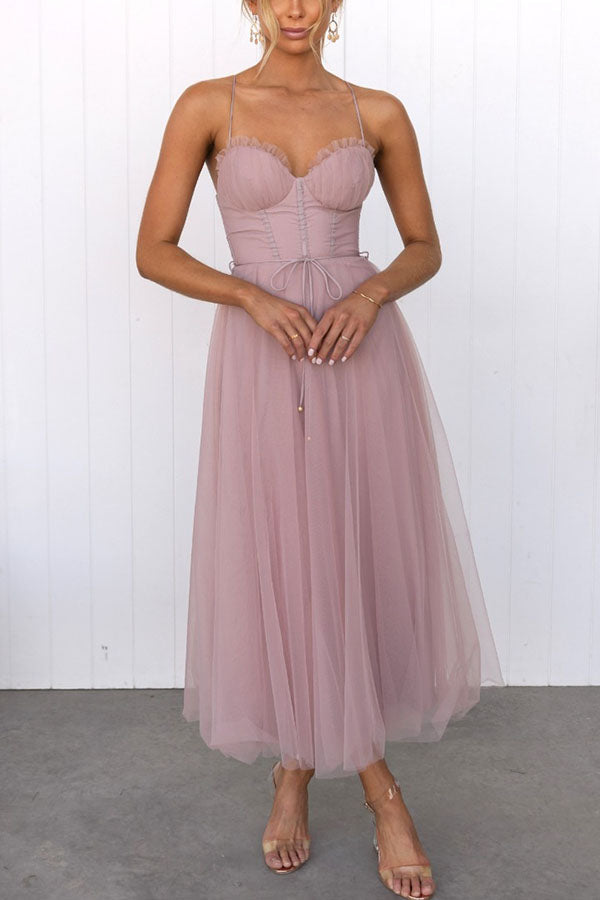 Modern-day Princess Chiffon Suspenders Party Maxi Dress Modern-day Princess Chiffon Suspenders Party Maxi Dress