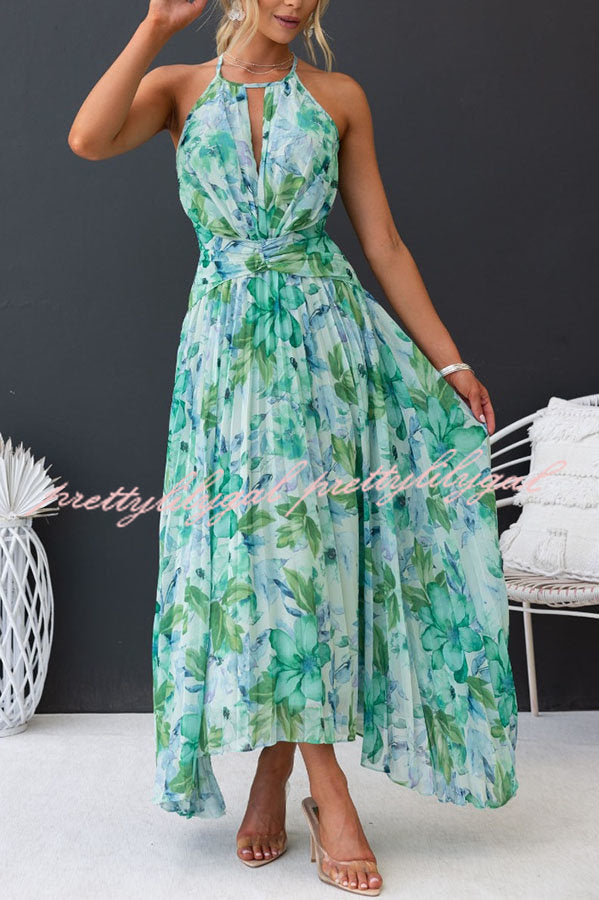sunny pleated midi dress Sunny Angela Women's Embroidered Western Patchwork Pleated High Waist Midi Dress