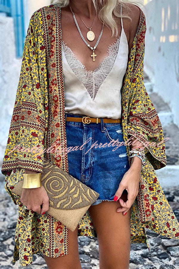 All I Want Floral Kimono Cover-up